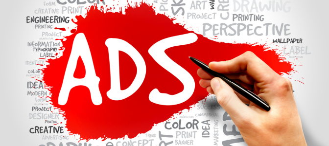 Imagem ilustrativa de anúncios digitais com a palavra ADS, representando o que é Meta Ads e como funciona a publicidade no Facebook e Instagram.