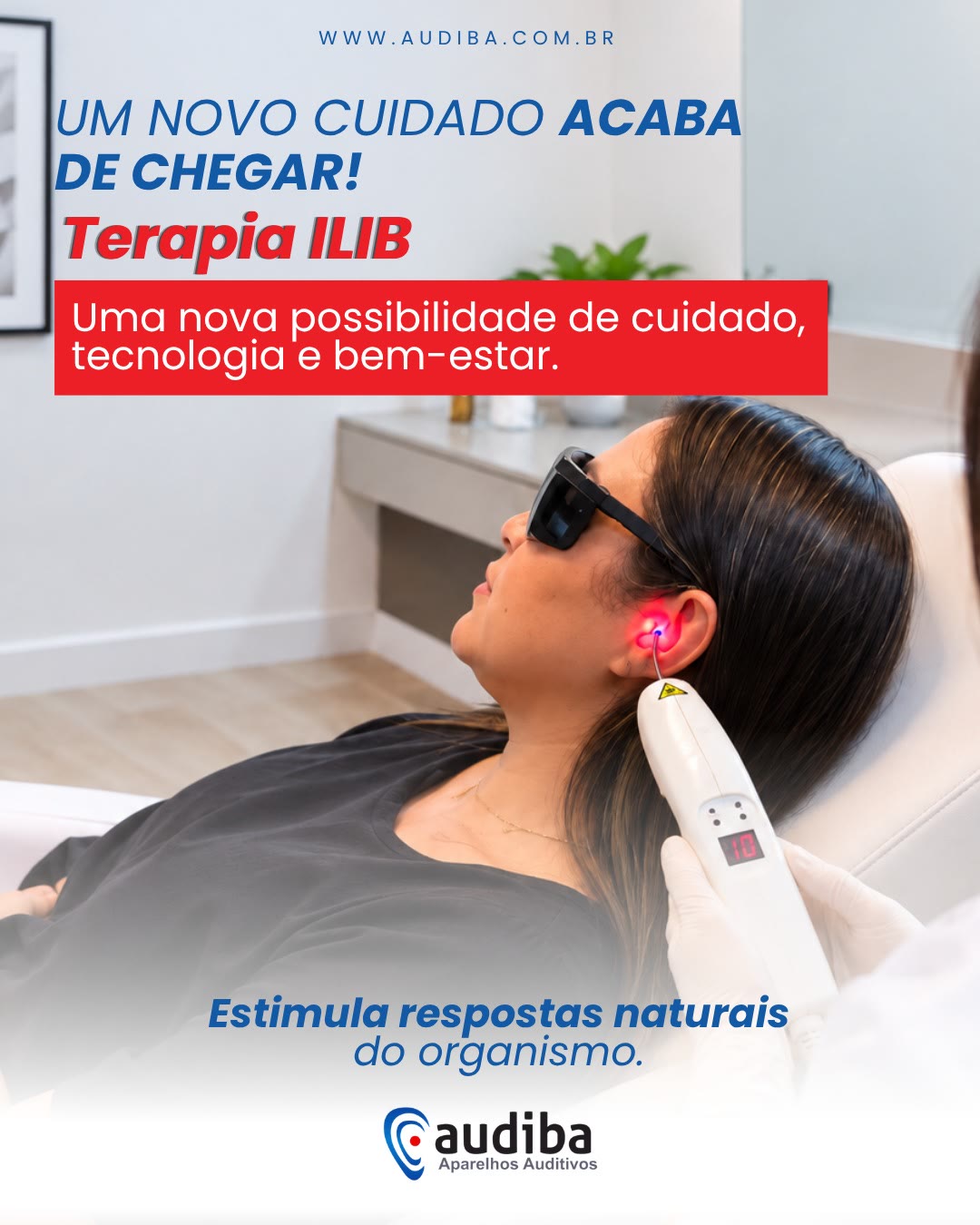 Post da Audiba anunciando a Terapia ILIB