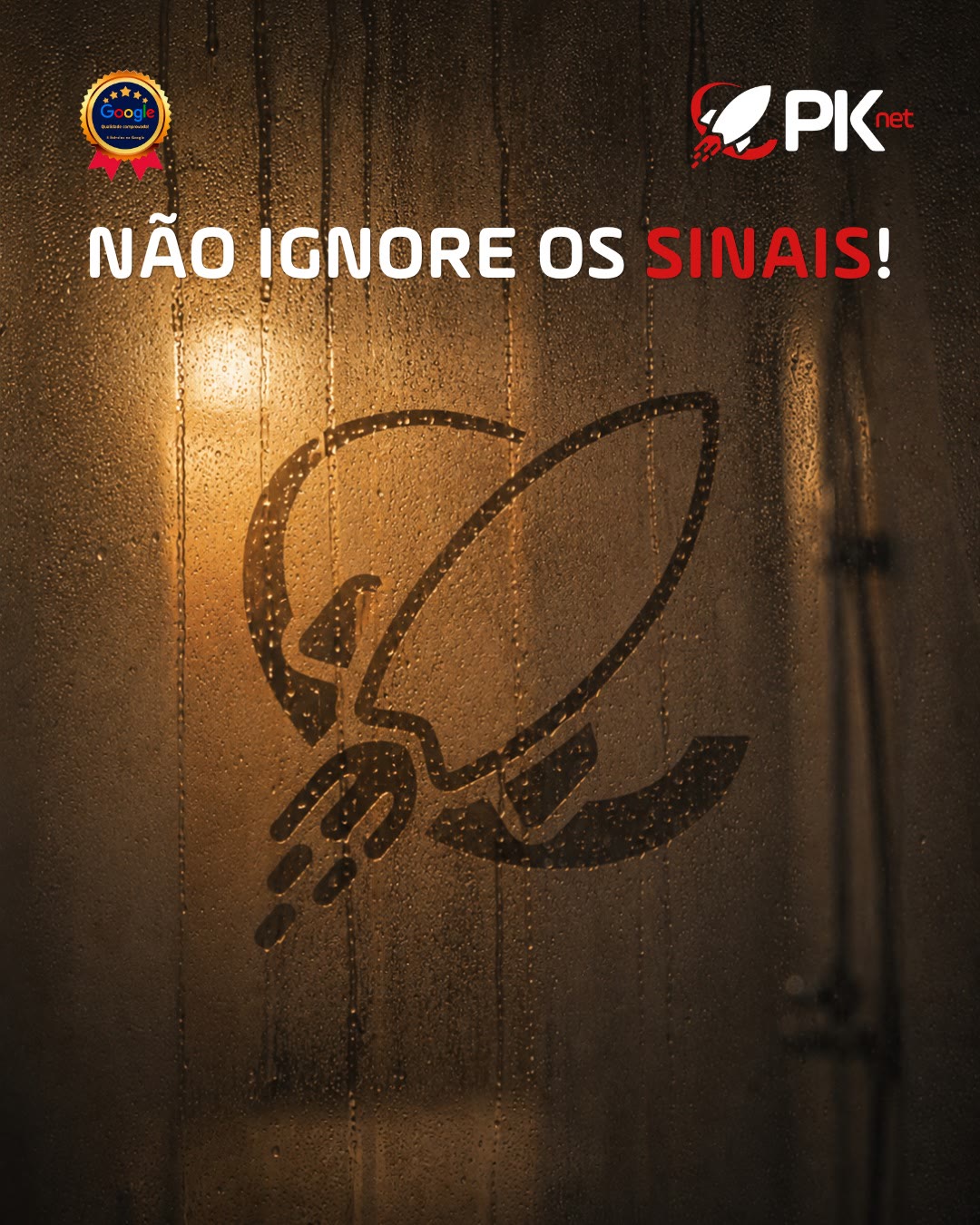 Post da PKNET com a chamada Não ignore os sinais