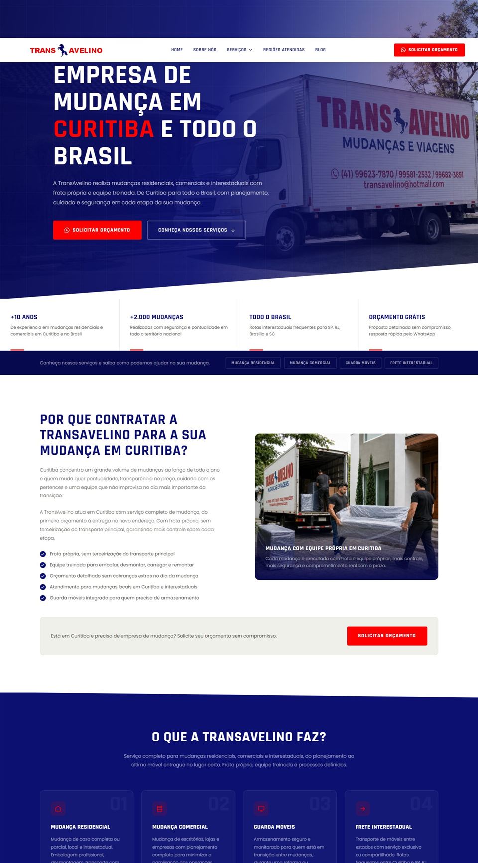 Site Trans Avelino criado pela Realiza