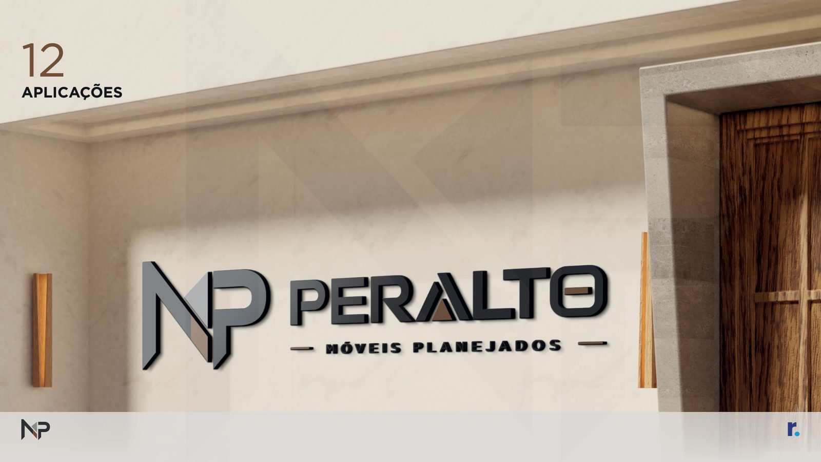 Fachada da Peralto com a identidade visual criada pela Realiza