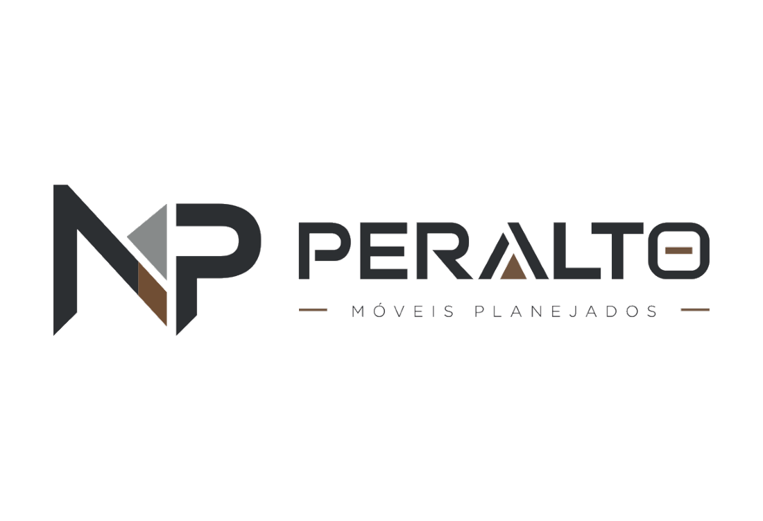 Logo da NP Peralto Móveis Planejados criado pela Realiza